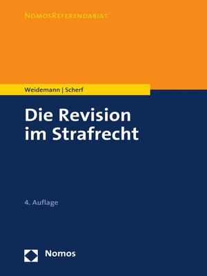 cover image of Die Revision im Strafrecht